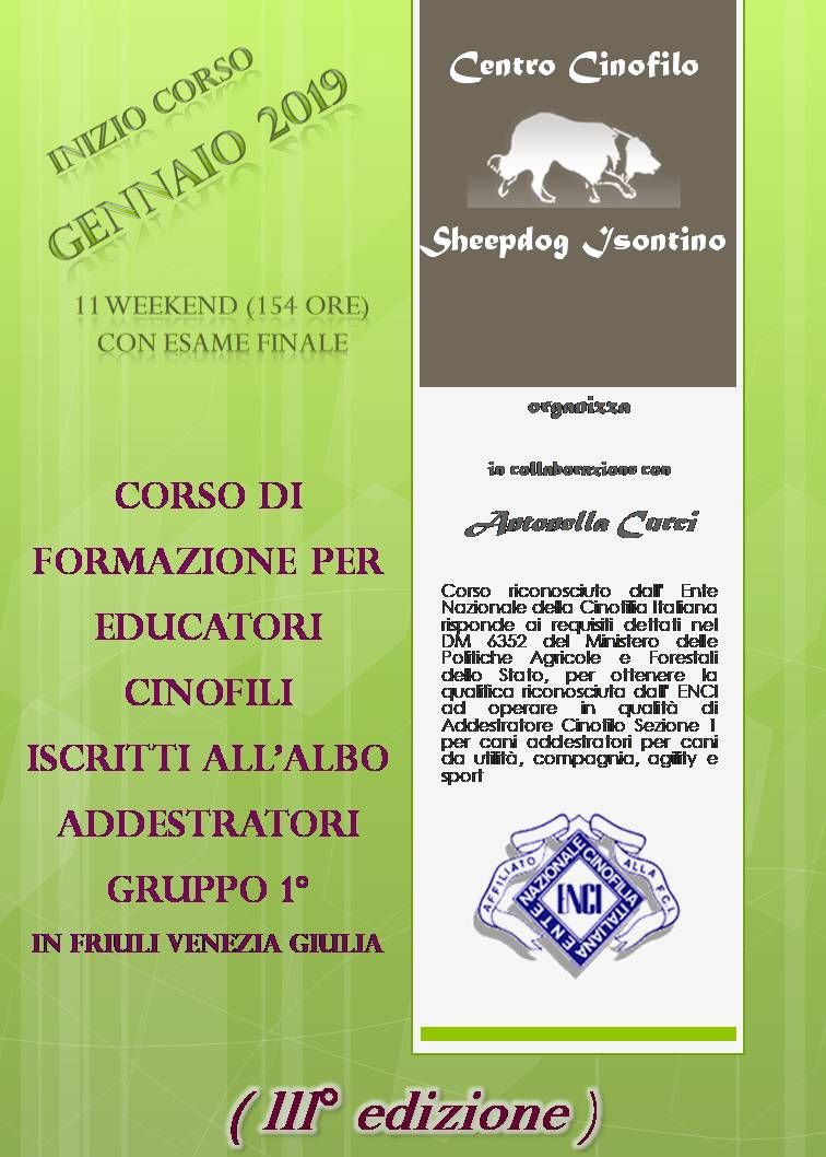 Corso Enci (III edizione)