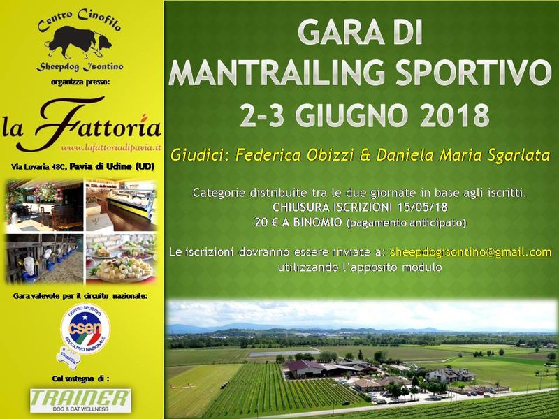 Gara di Mantrailing Sportivo Csen